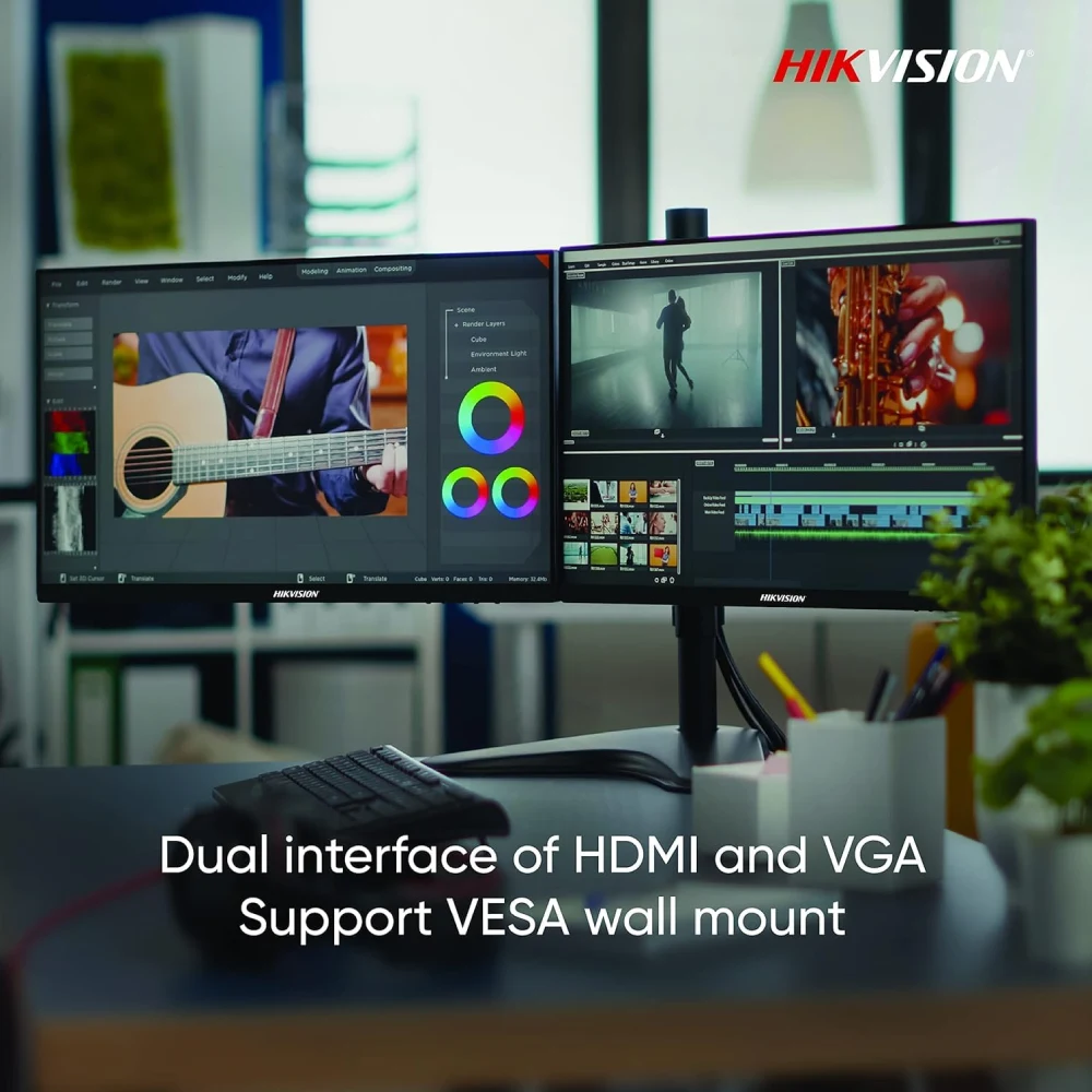Hikvision LED Monitor 22" 4K UHD with HDMI | DP (DS-D5022QE-F) view 4